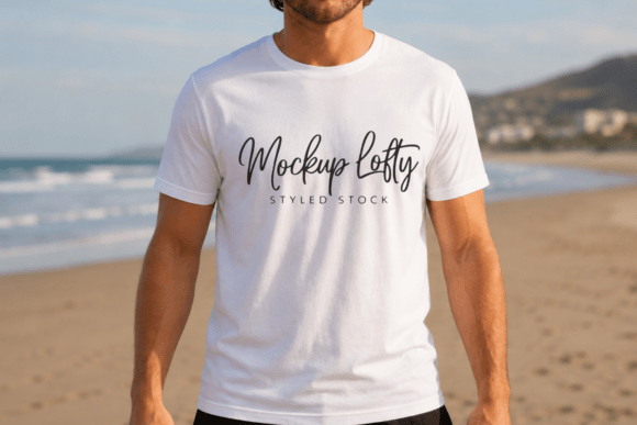 Bella Canvas 3001 White Summer Mockup: Elevating Your Brand with Professional Design Tools