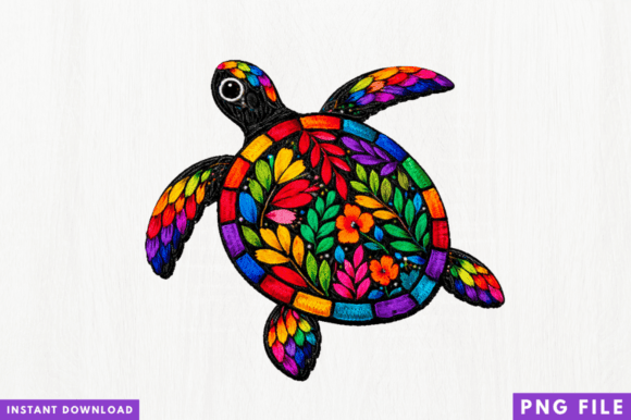 Colorful Turtle PNG T-shirt Design: A Creative Solution for Modern Printers and Designers