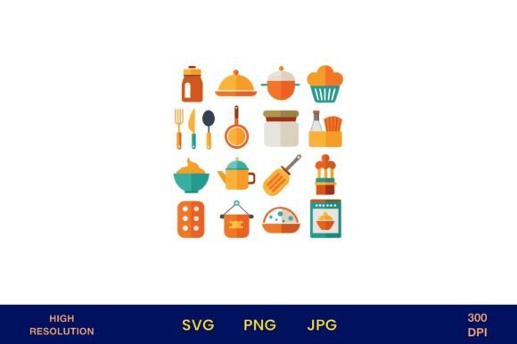 Cooking Tools and Utensils Vector Icons: A Powerful Resource for Modern Designers