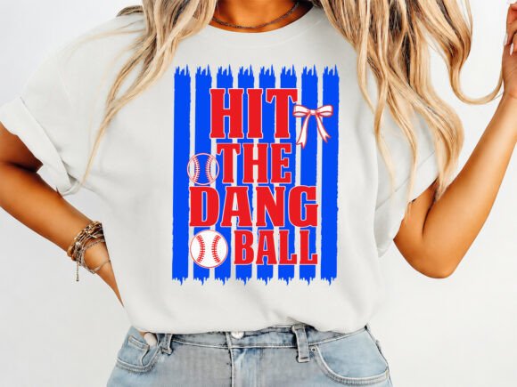 Hit The Dang Baseball Sports T-Shirt: A Vintage Vibe for Modern Creators