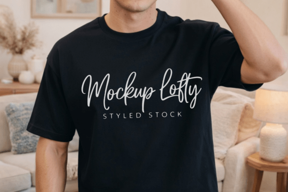 Mens Gildan 5000 T-shirt Mockup 10