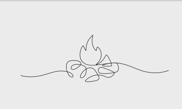Minimalist Campfire Animation