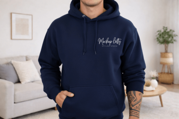 Navy Gildan 18500 Hoodie Mockup 18: A Professional Design Solution
