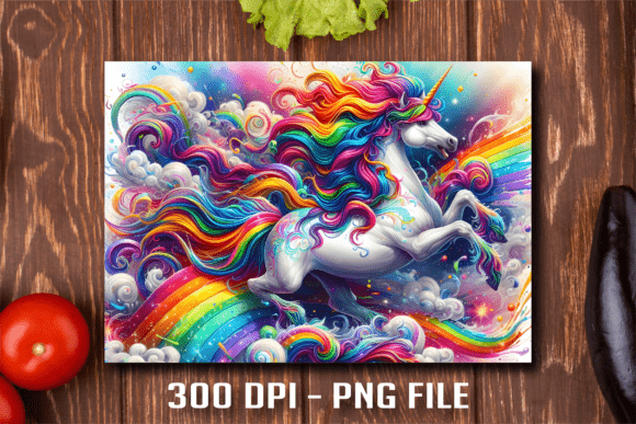 Rainbow Splash Unicorn Cutting Board: A Creative Addition to Your Kitchen