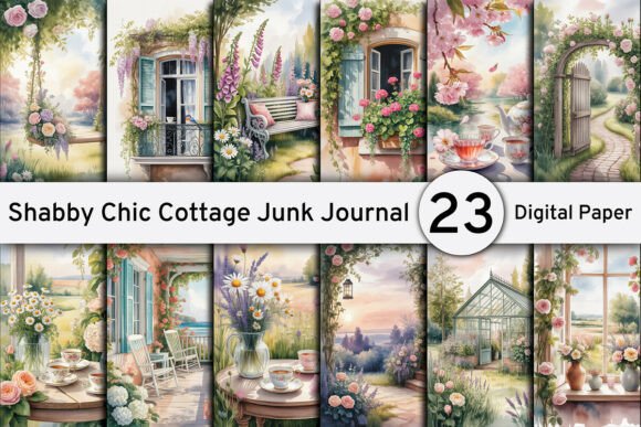 Shabby Chic Cottage Junk Journal Kit: A Creative Resource for Designers and Crafters