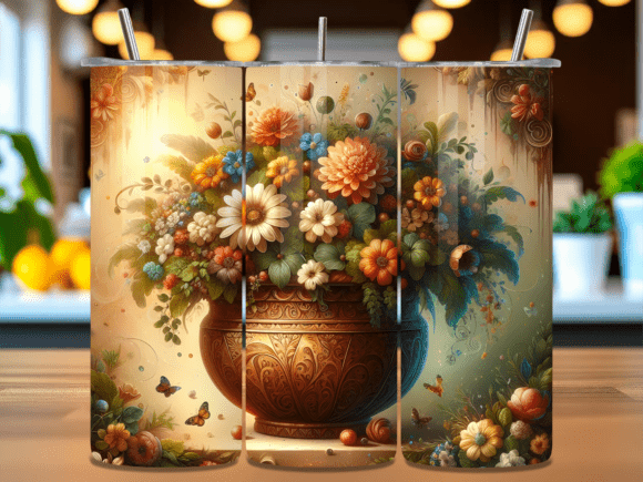 Vintage Floral Vase Tumbler Wrap PNG: A Strategic Tool for Creative and Business Use